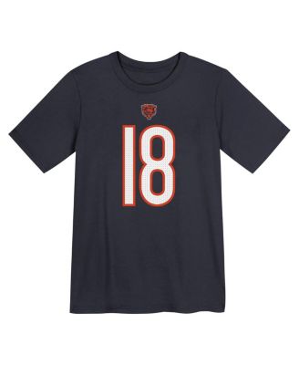 Preschool Caleb Williams Navy Chicago Bears Player Name Number T-Shirt