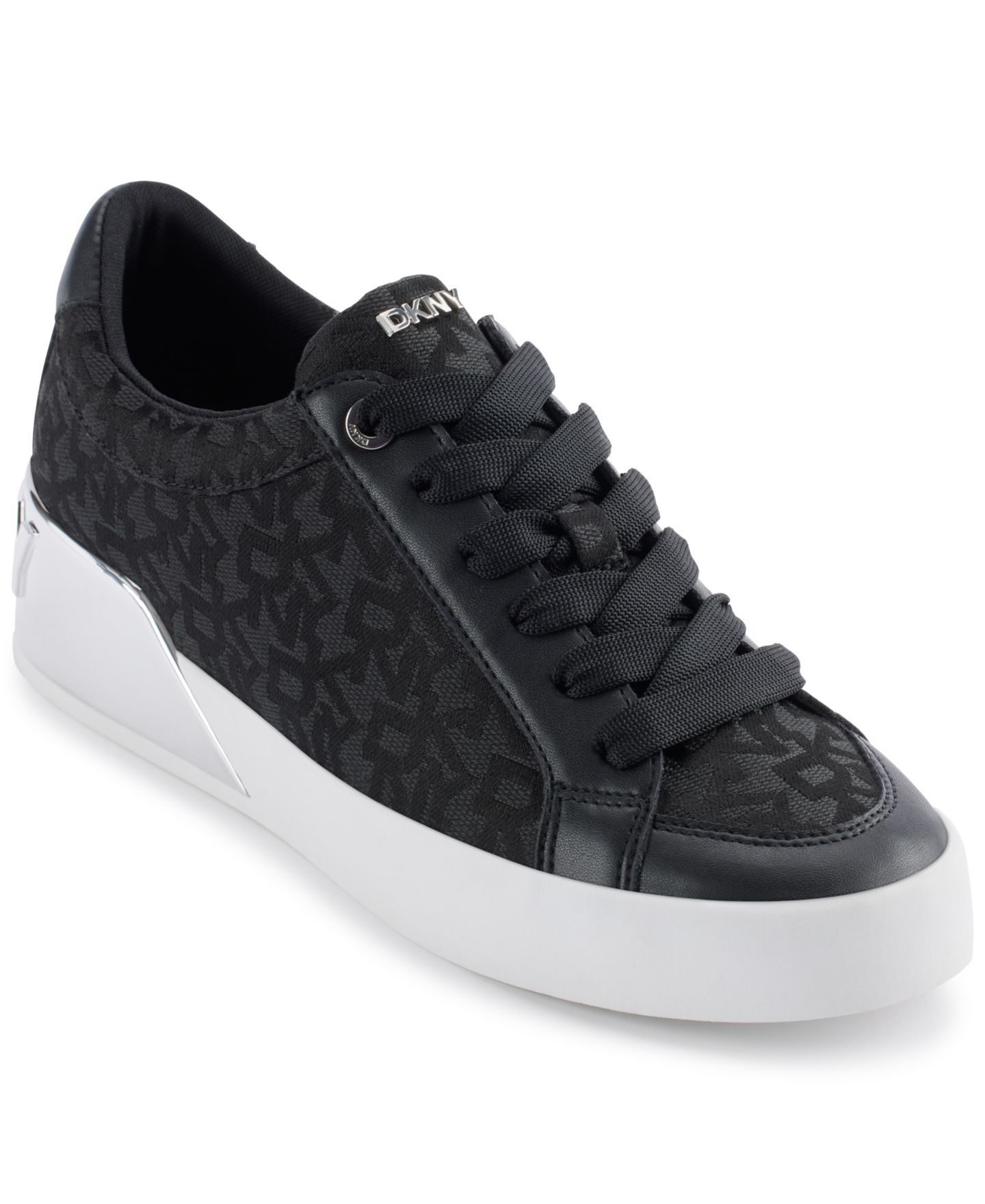 Женские кроссовки DKNY Maben Lace-Up, цвет: Чёрный — фото 1