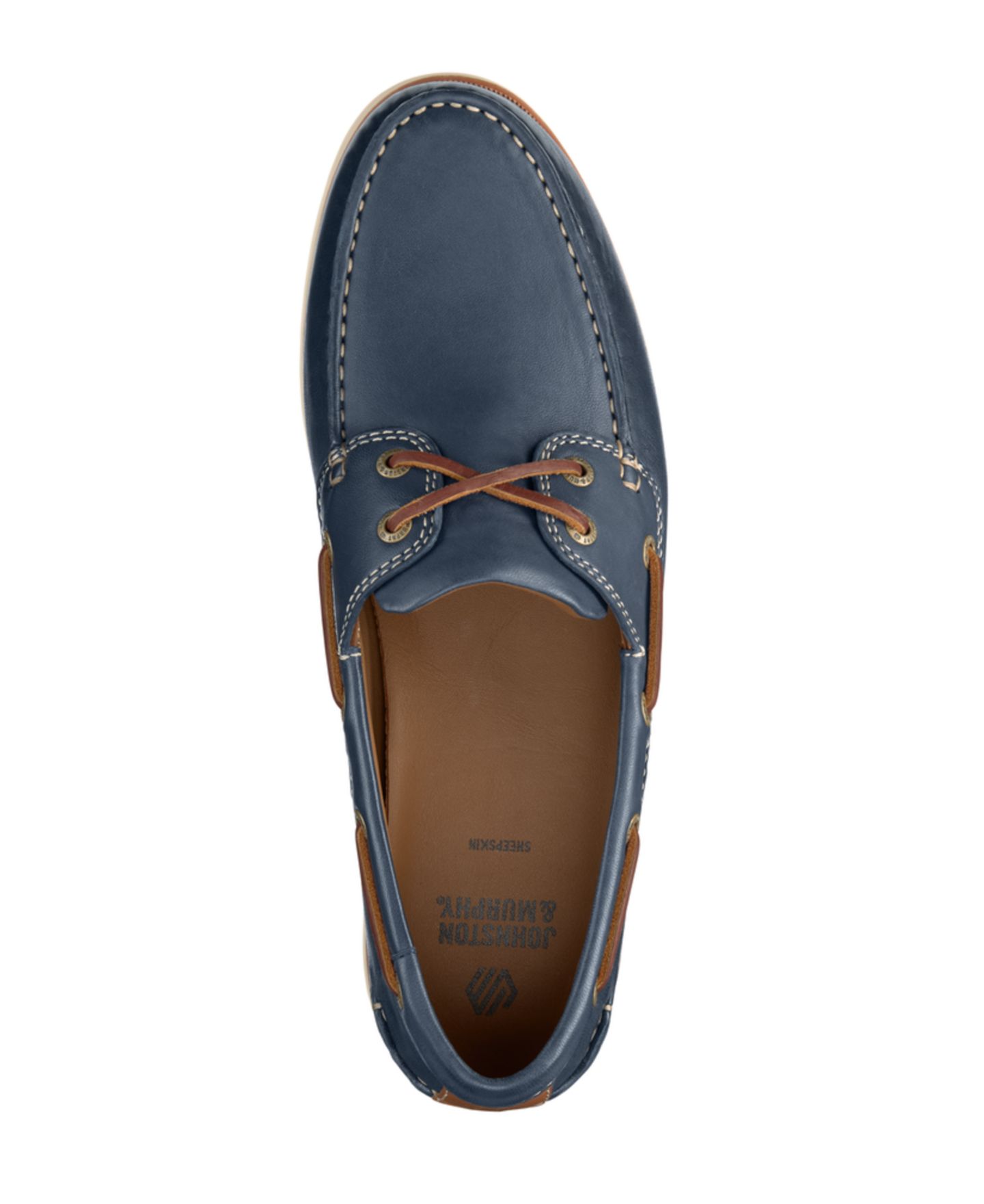 Обувь Johnston & Murphy Men's Monaco 2-Eye Boat Shoe, цвет: Тёмно-синий — фото 4