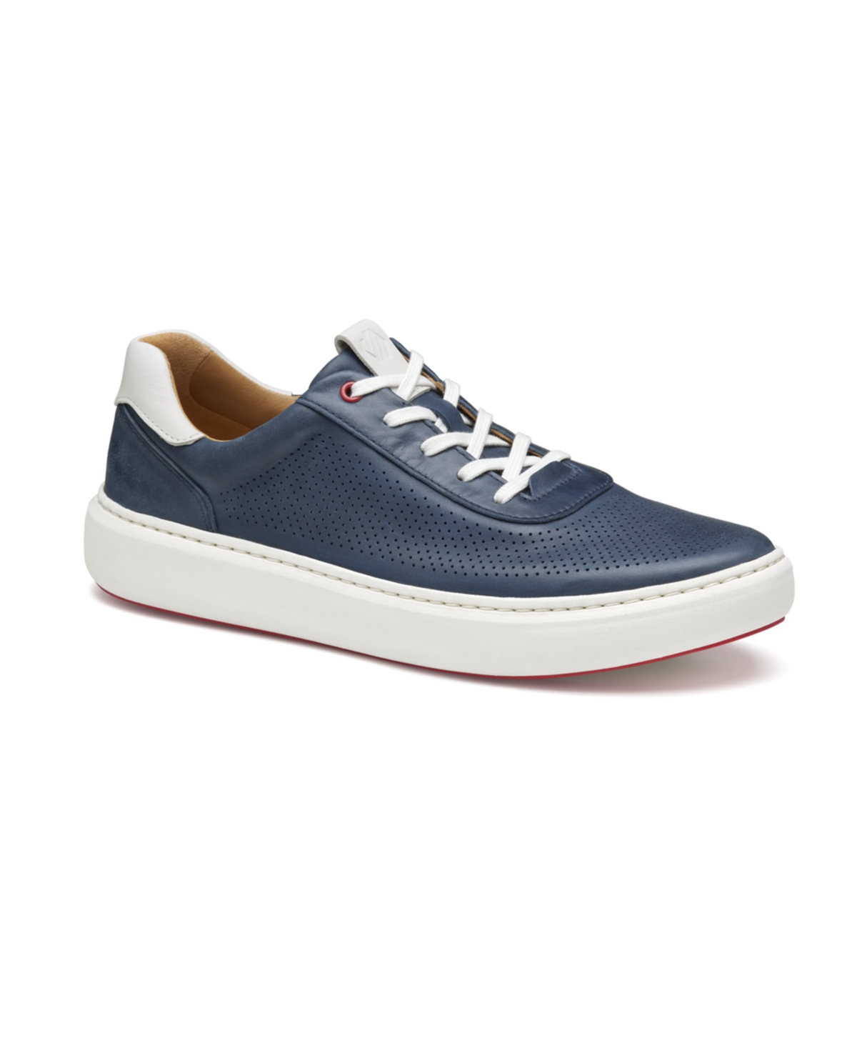 Men's Anders Perforated U-Throat Sneaker - Navy full grain