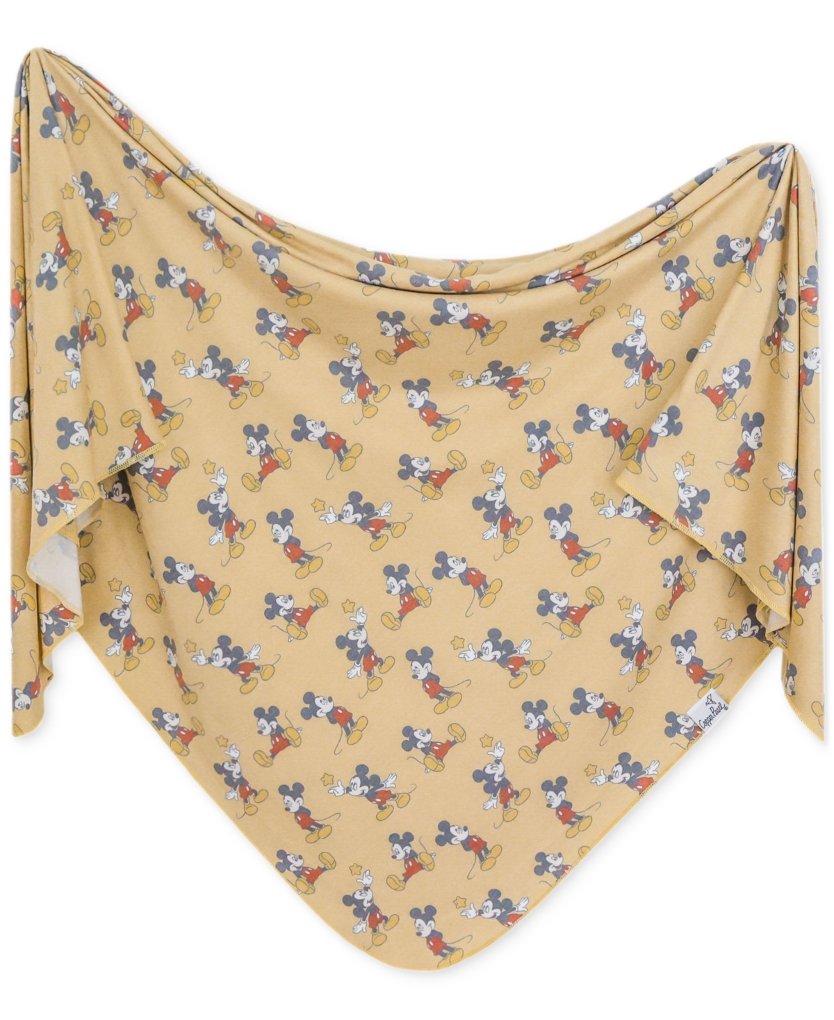 Copper Pearl Baby Mickey Mouse Knit Blanket In Tan