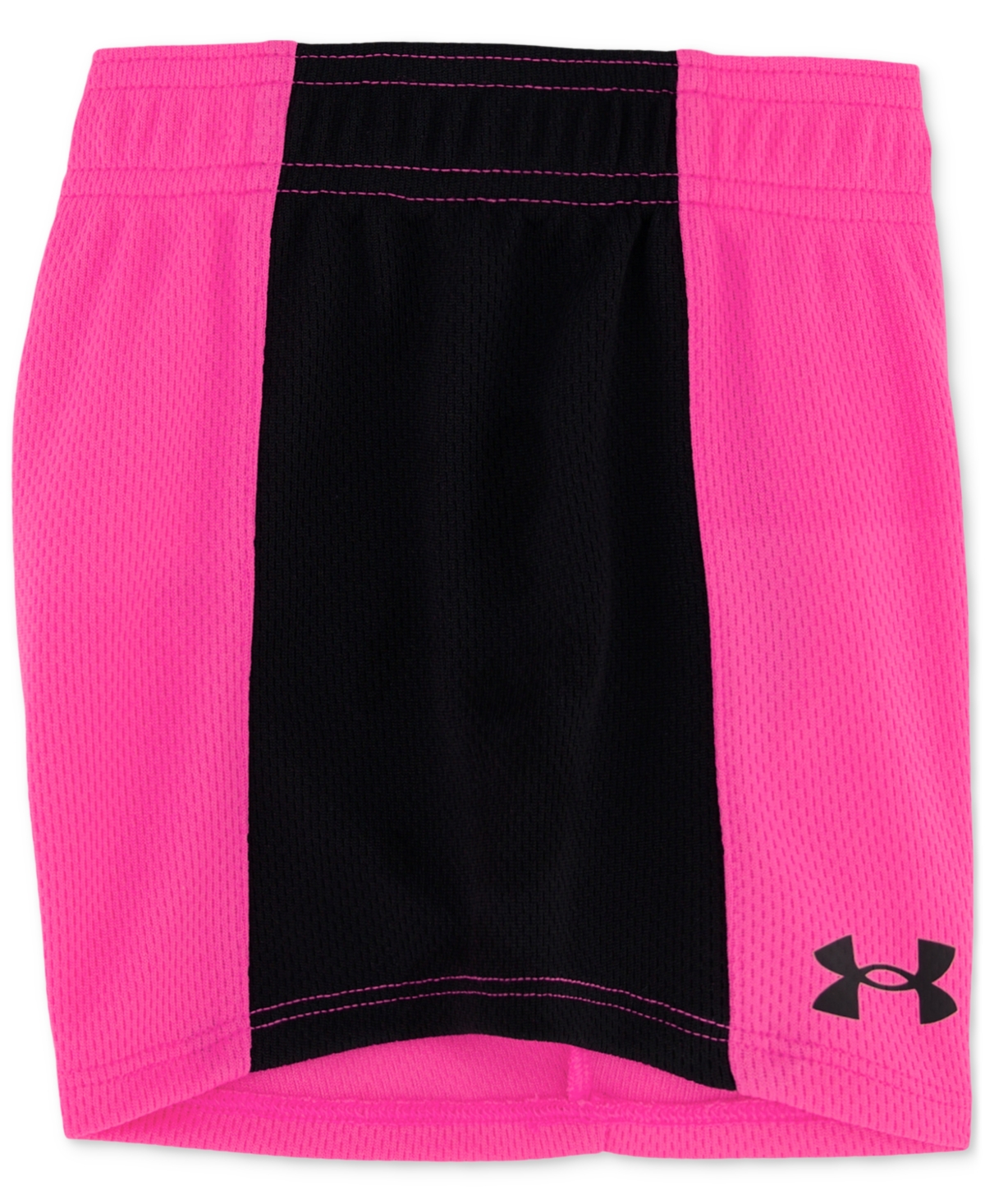 Under Armour Toddler & Little Girls T-shirt & Mesh Shorts, 2 Piece Set In Black