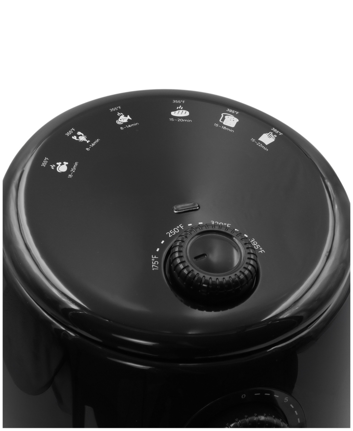 Elite Cuisine 2 Quart Compact Digital Hot Air Fryer In Black