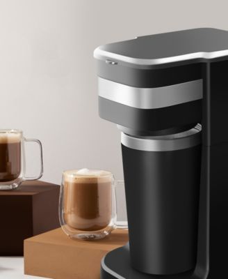 Personal Coffee Maker with Stainless Steel Interior Travel Mug