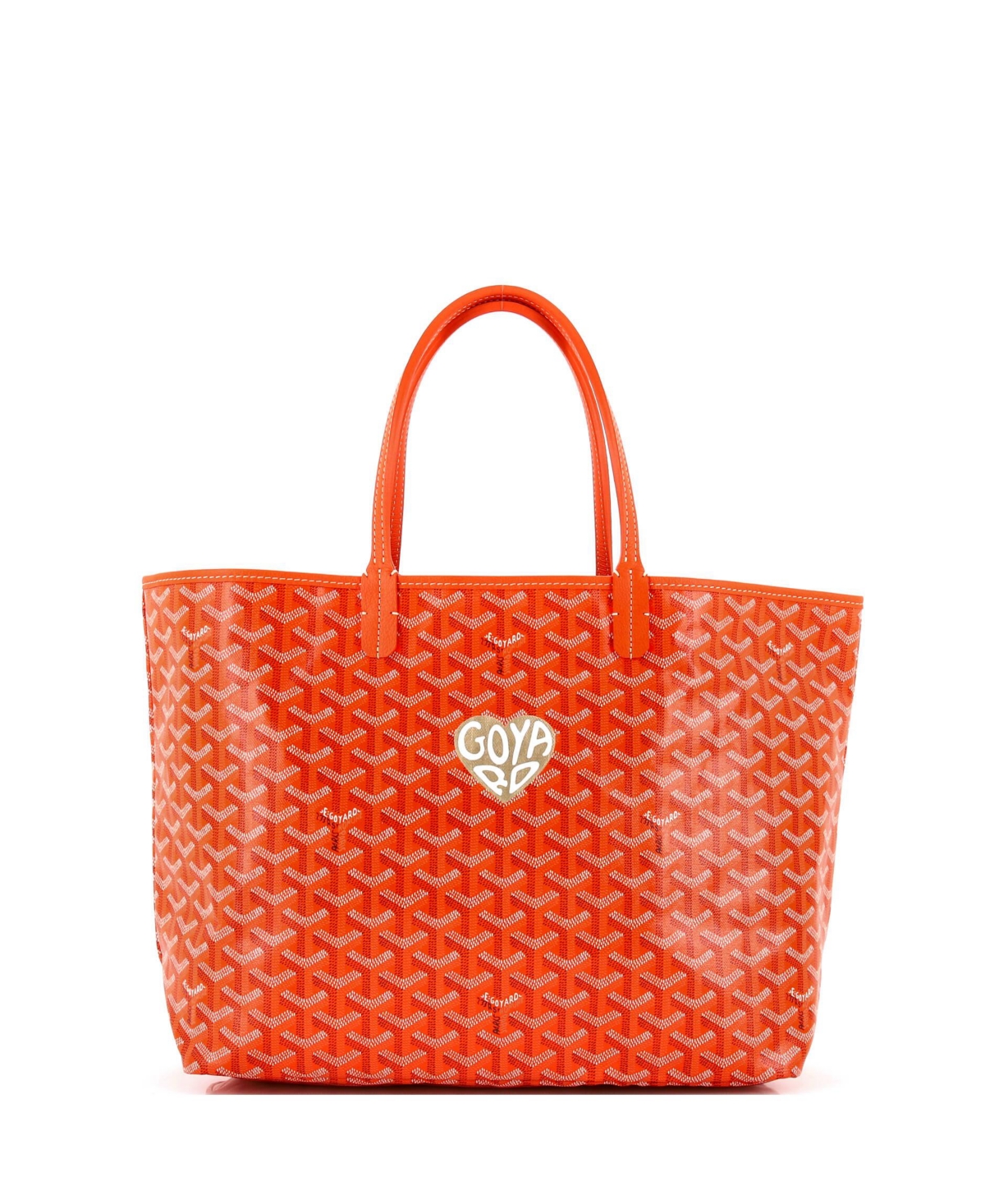 Pm Saint Louis Tote Printed Coated Canvas - Orange