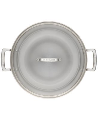Classic Stainless Steel Round Wok & Glass Lid, 4.5 Qt.