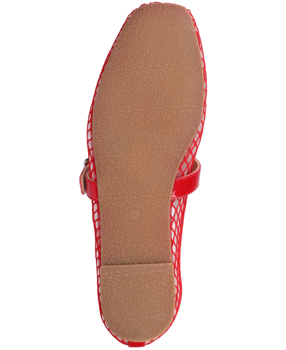 Shop Journee Collection Women's Casha Mesh Mary Jane Flats In Red
