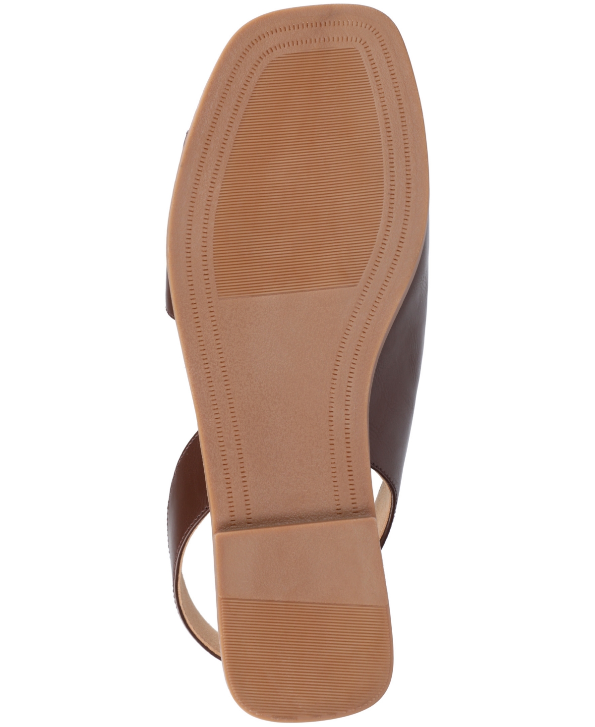Journee Collection Brinsley Slingback Sandal In Brown Smooth