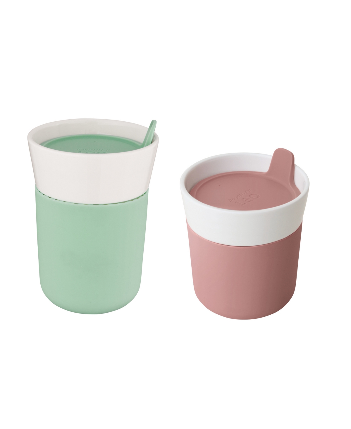 Berghoff Leo 2-piece Porcelain Travel Mug Set In Multicolor