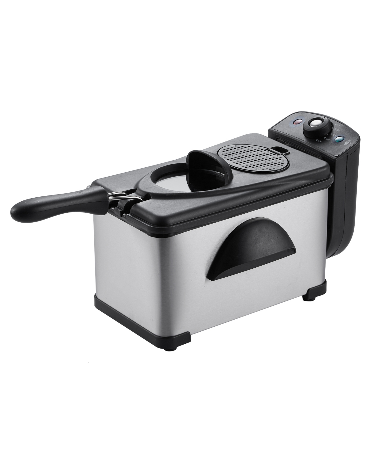 Elite Cuisine 2-quart Immersion Deep Fryer Edf0150 In Stainless Steel