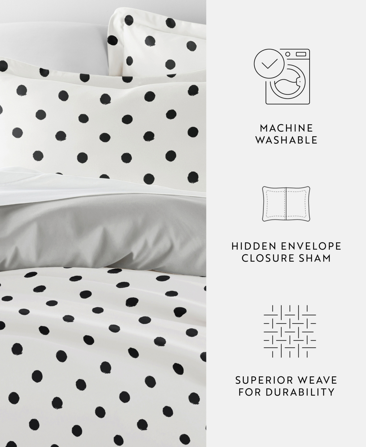 Ienjoy Home Utra Soft Reversible 2-pc. Duvet Cover Set, Twin In White