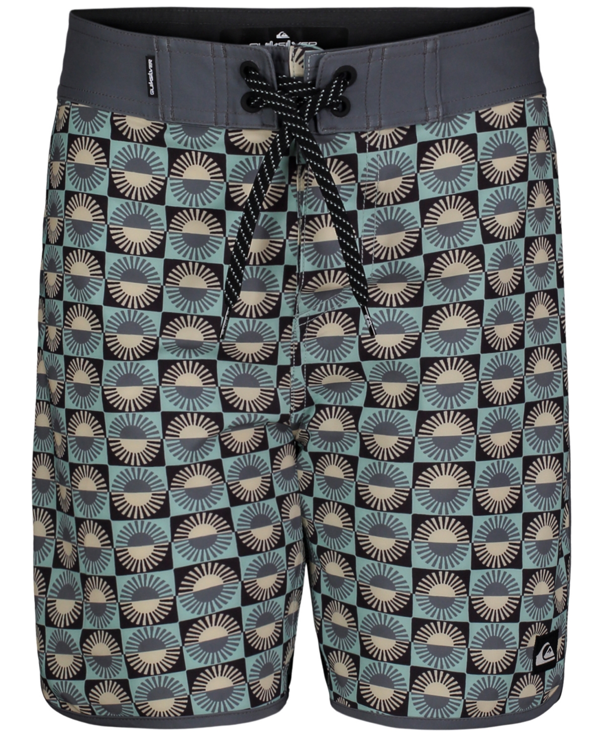 QUIKSILVER BIG BOYS SURFSILK SCALLOP SWIM TRUNKS 