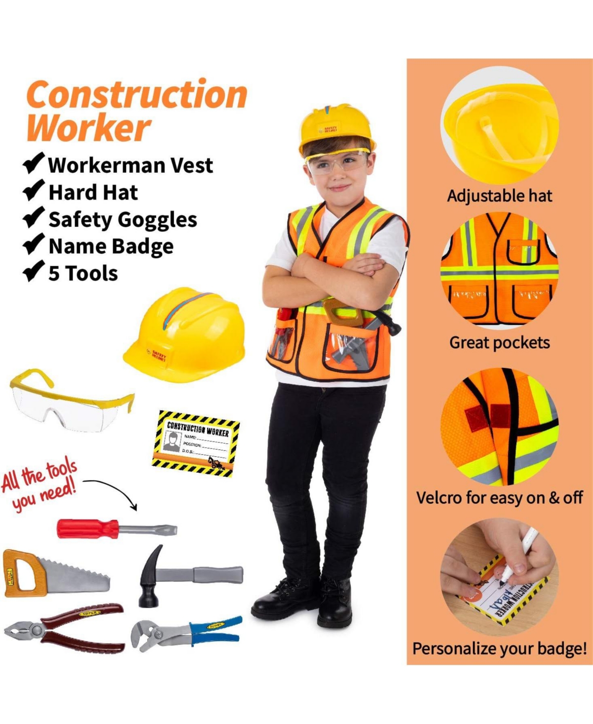 Bintiva - Dress Up Trunk: Worker - Chef - Garden