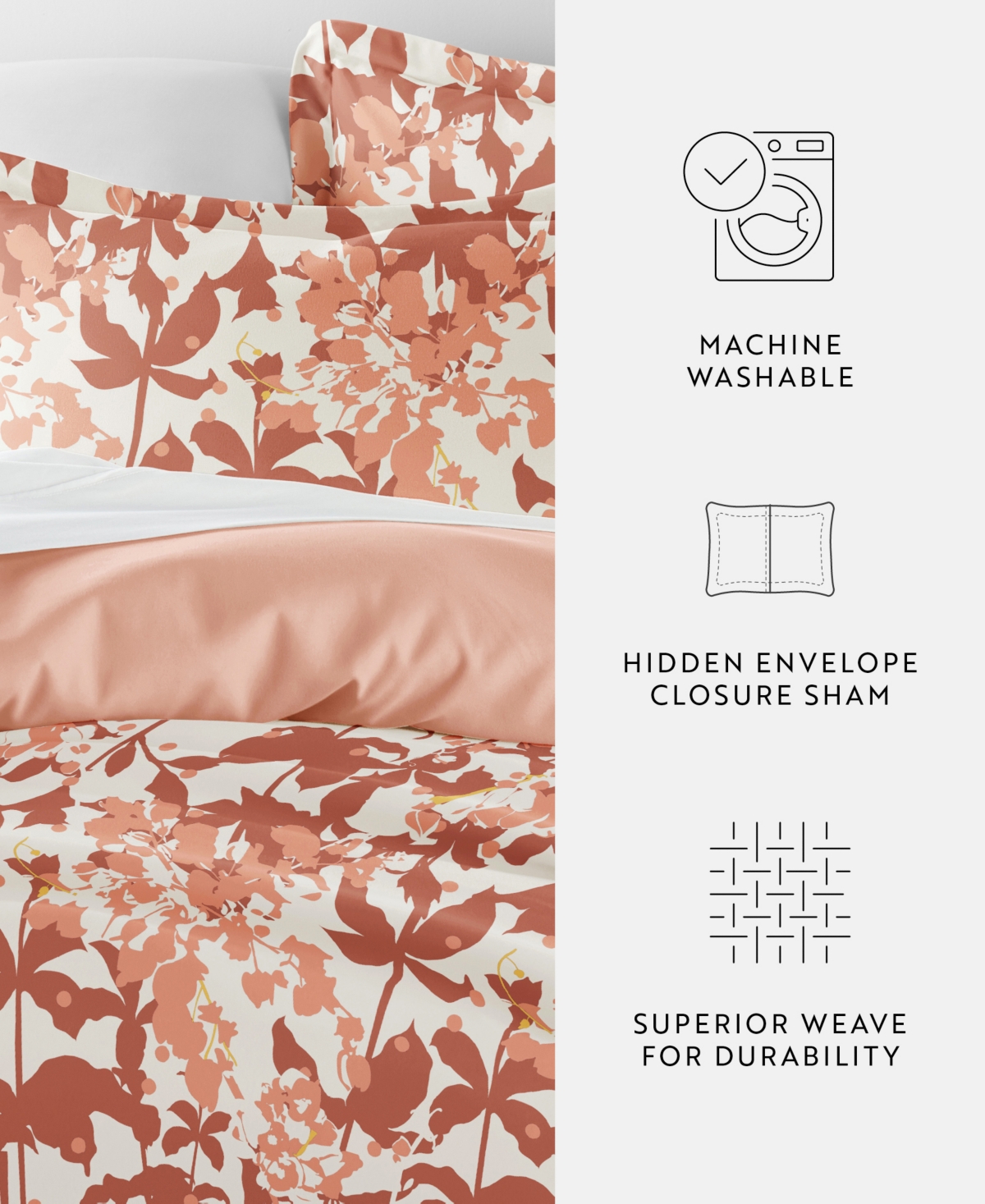 Ienjoy Home Utra Soft Reversible 2-pc. Duvet Cover Set, Twin In Pink