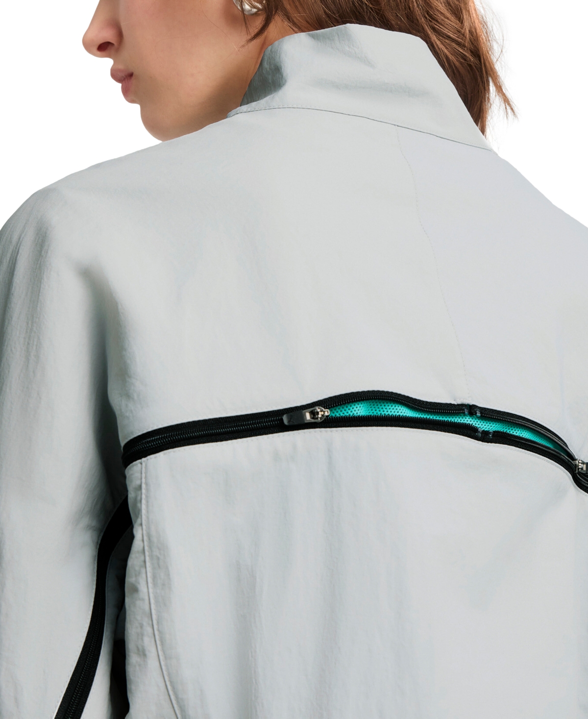 Puma Dare To Women's Oversized Full-zip Woven Jacket In Flat Light Gray