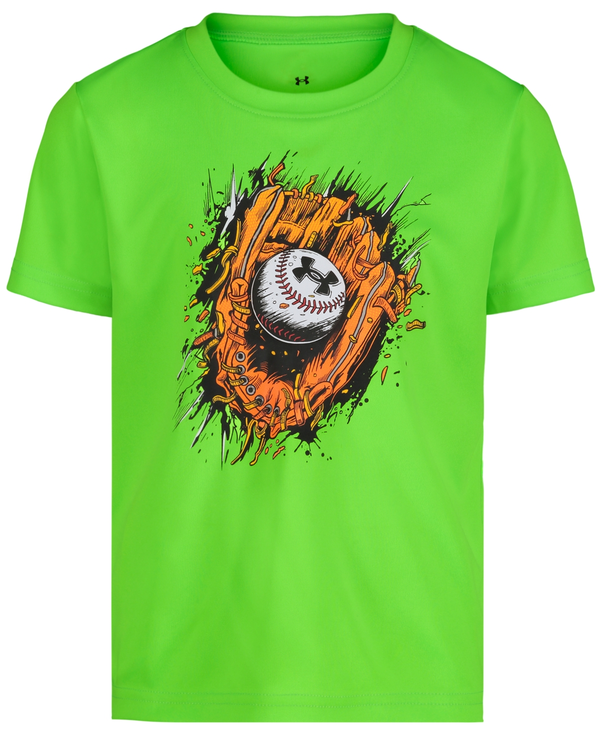 Under Armour Toddler & Little Boys Tech Mitt Graphic T-shirt In Hyper Green
