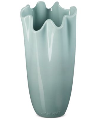 Le Creuset Stoneware Iris Collection Ruffle Vase, 12