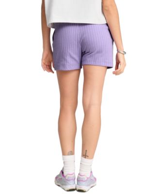 Women's Essential Solid-Color Pointelle 4" Shorts