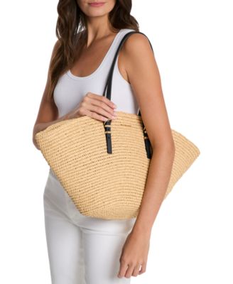 【国内発送】michaelkors＊Isa Fan Large Woven Tote Michael Kors Isa Extra-Large Fan Tote - Macy's