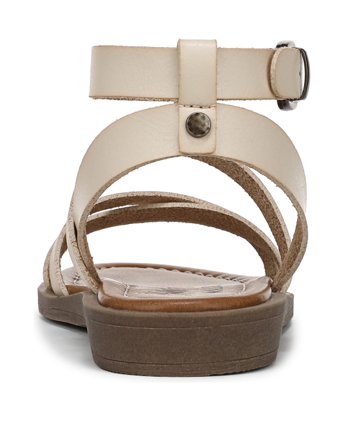 Blowfish Malibu Women's Daffodil 2 Strappy Low Wedge Sandals In Coconut Faux Leather