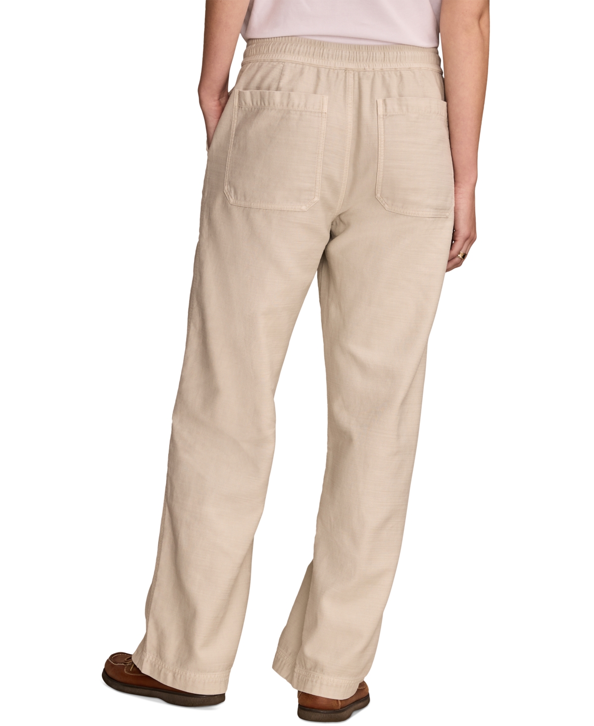 LUCKY BRAND WOMEN'S COTTON RELAXED WIDE-LEG UTILITY PANTS 