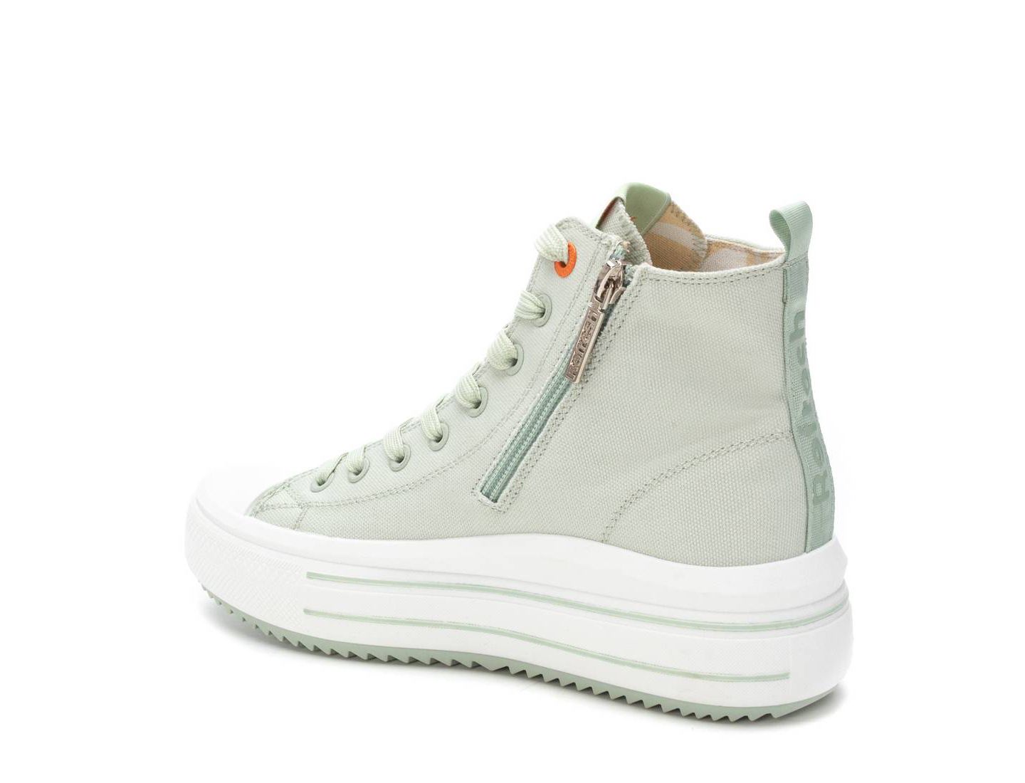 Женские кроссовки XTI Casual Canvas High Top Sneakers Refresh Collection, цвет: Аквамариновый — фото 3