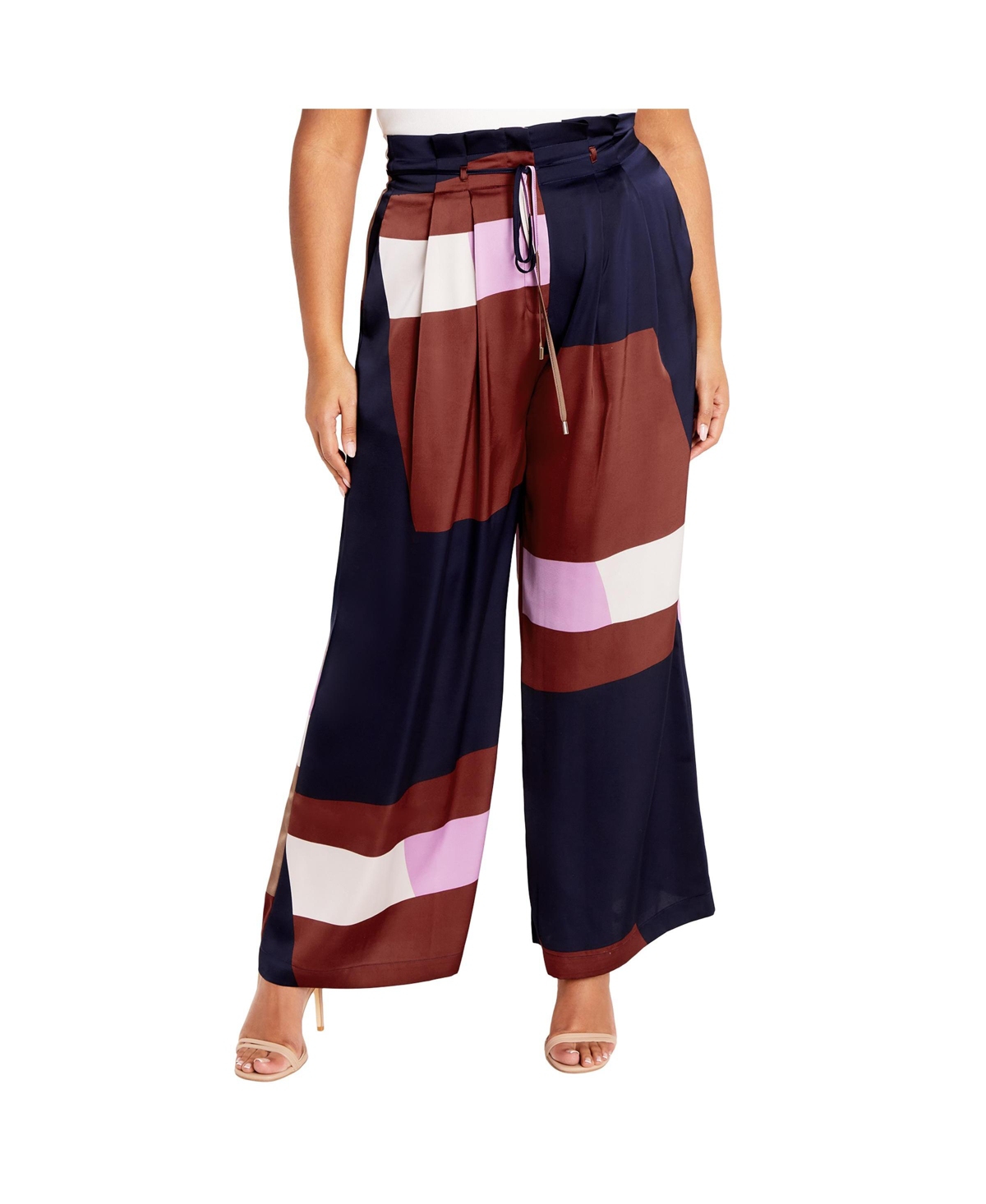 Plus Size Azalea Print Pant - Geo muse