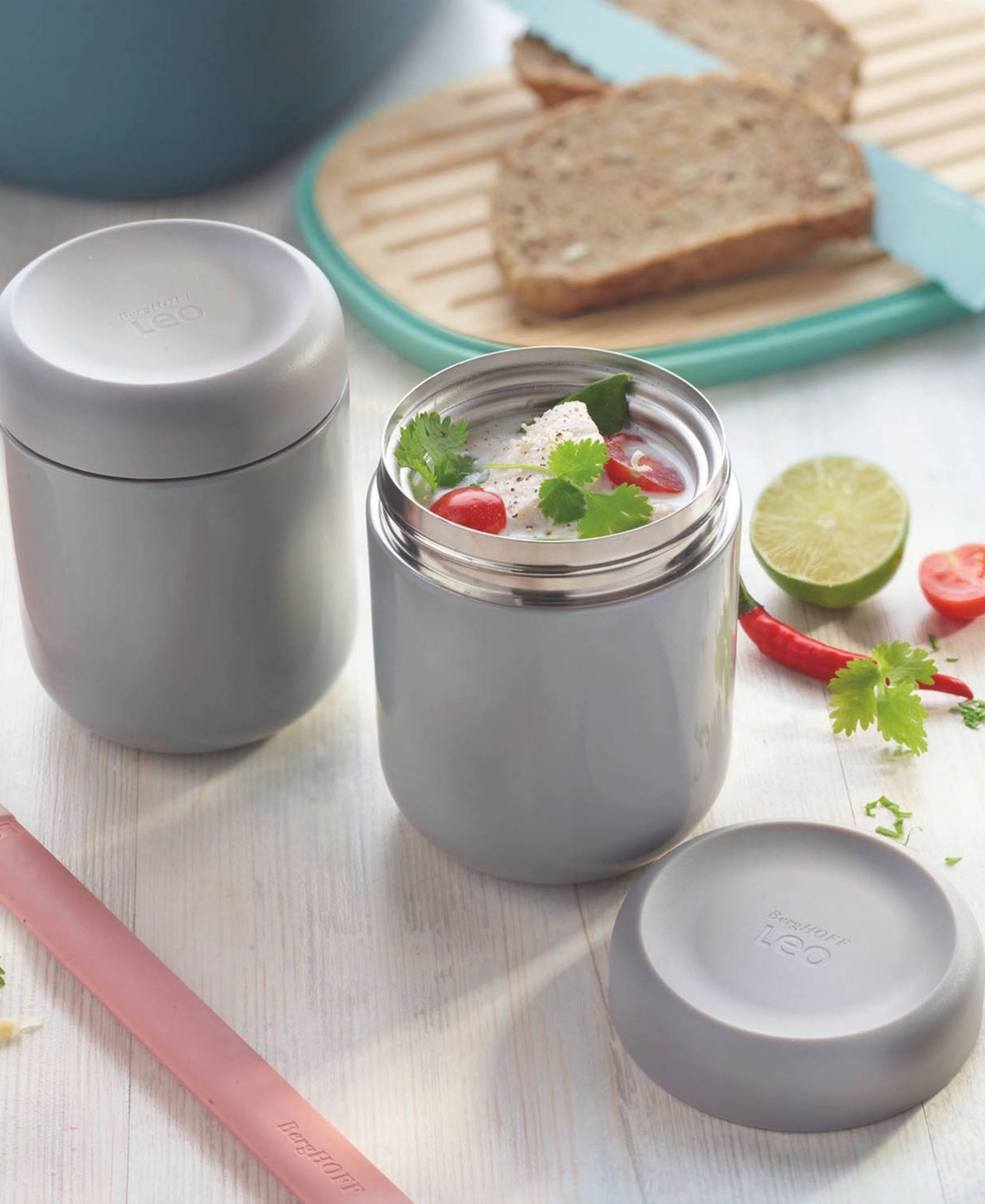Berghoff Leo 3-piece Insulated Food Jar Set In Multicolor