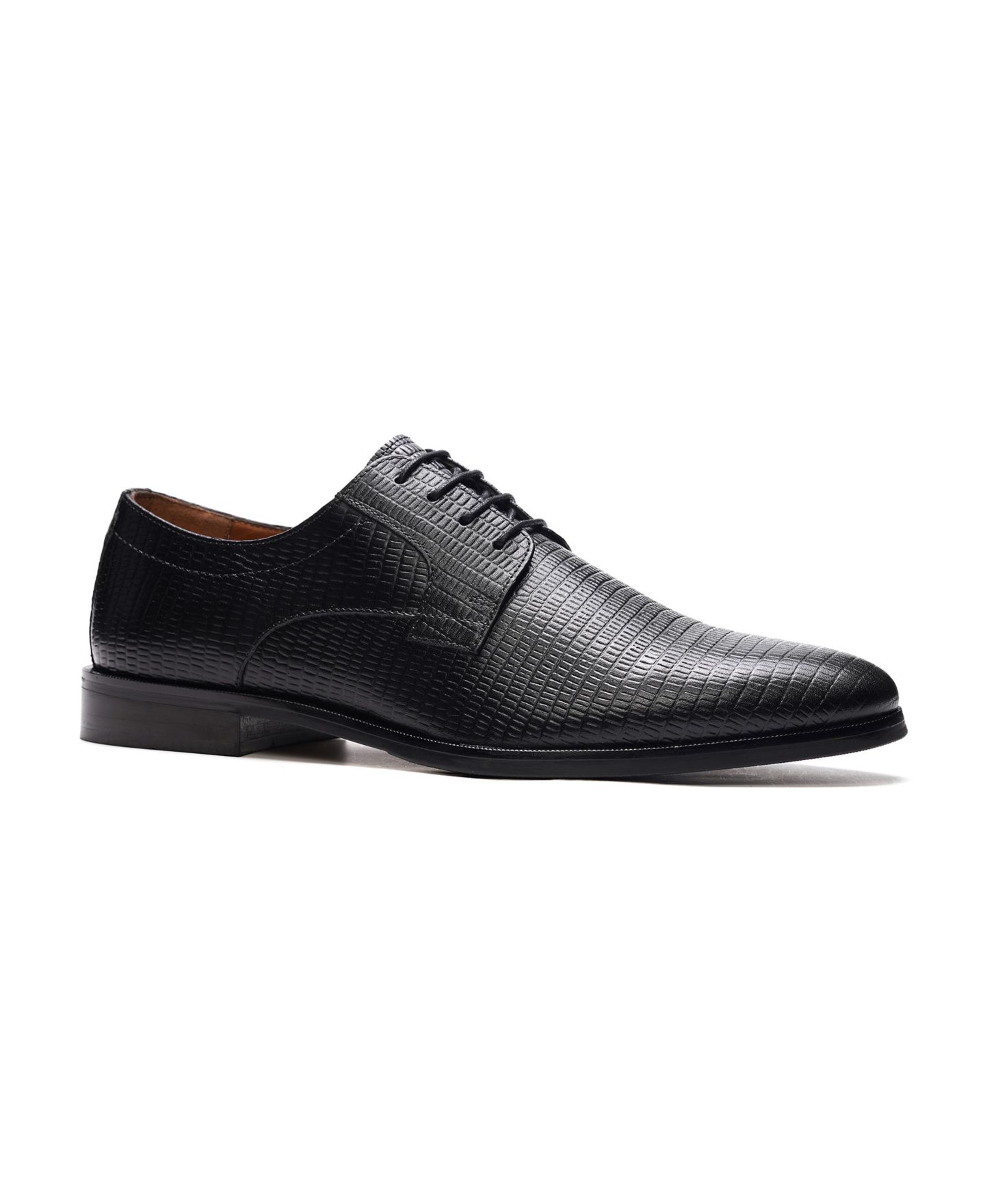 Обувь Carlos by Carlos Santana Men's Miles Derby Dress Shoe, цвет: Чёрный кожаный — фото 1