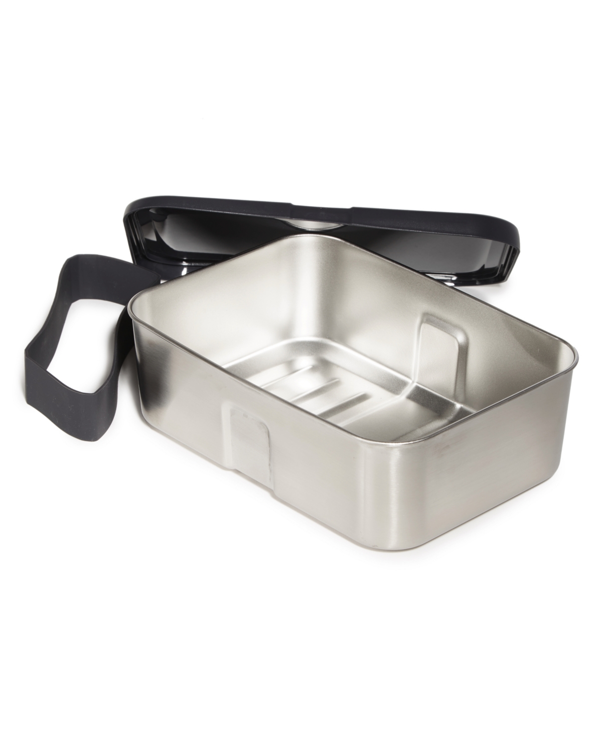 Berghoff Essentials 6-pc. Stainless Steel Lunch Box Set For Two In Black