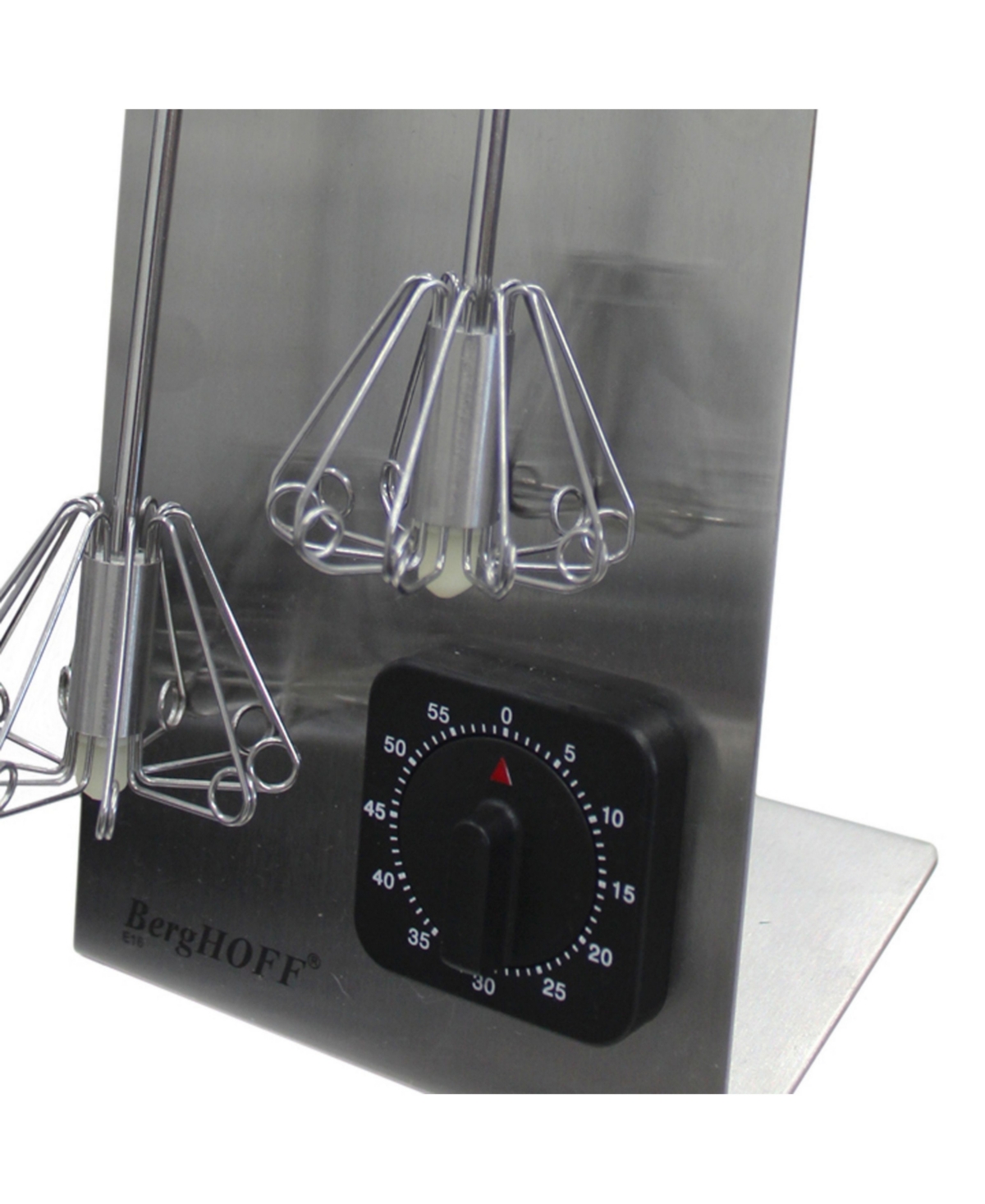 Berghoff 2-piece Whisk Set With Timer In Silver