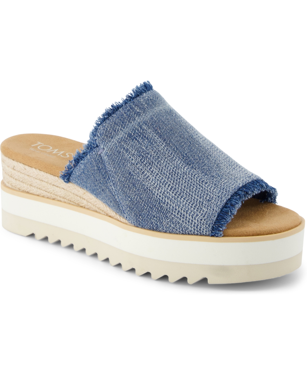 TOMS WOMEN'S DIANA SLIP-ON WEDGE SANDALS 