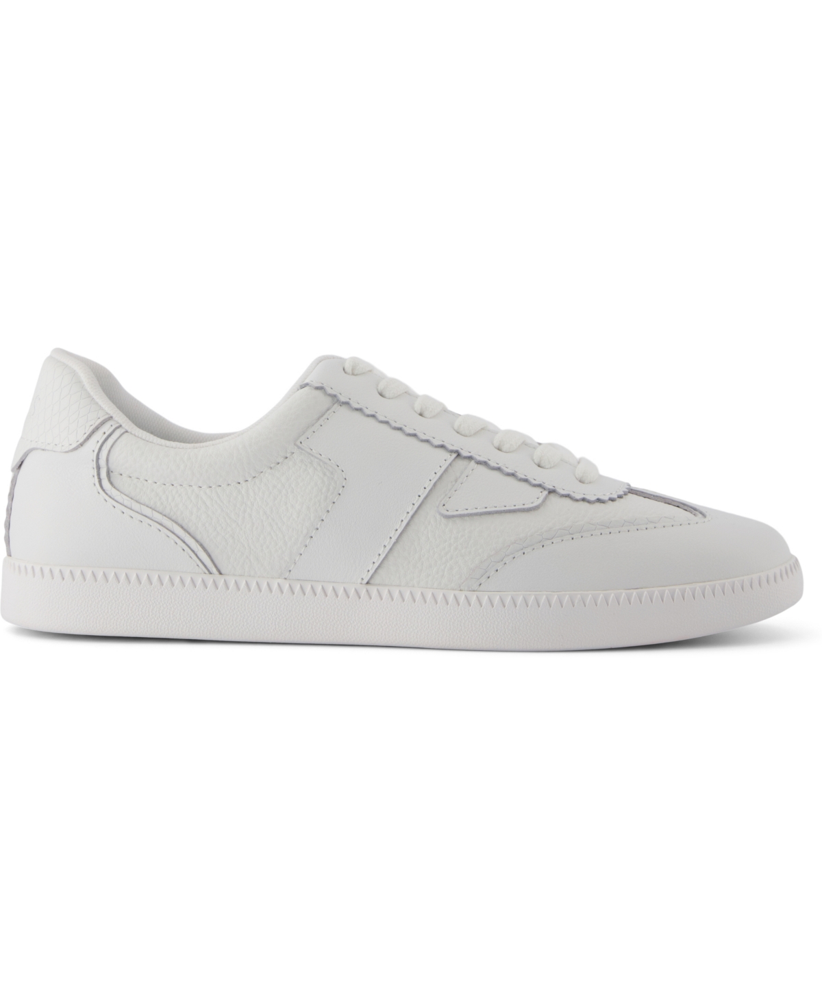 Shop Toms Women's Collins Lace-up Sneakers In White Leather,snake Embossed