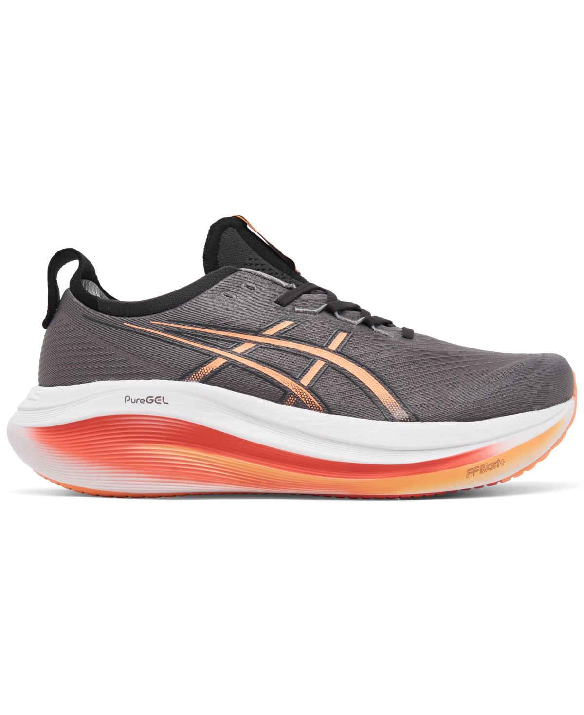 Asics Men's Gel-nimbus 27 Running Sneakers From Finish Line In Carbon,mojave