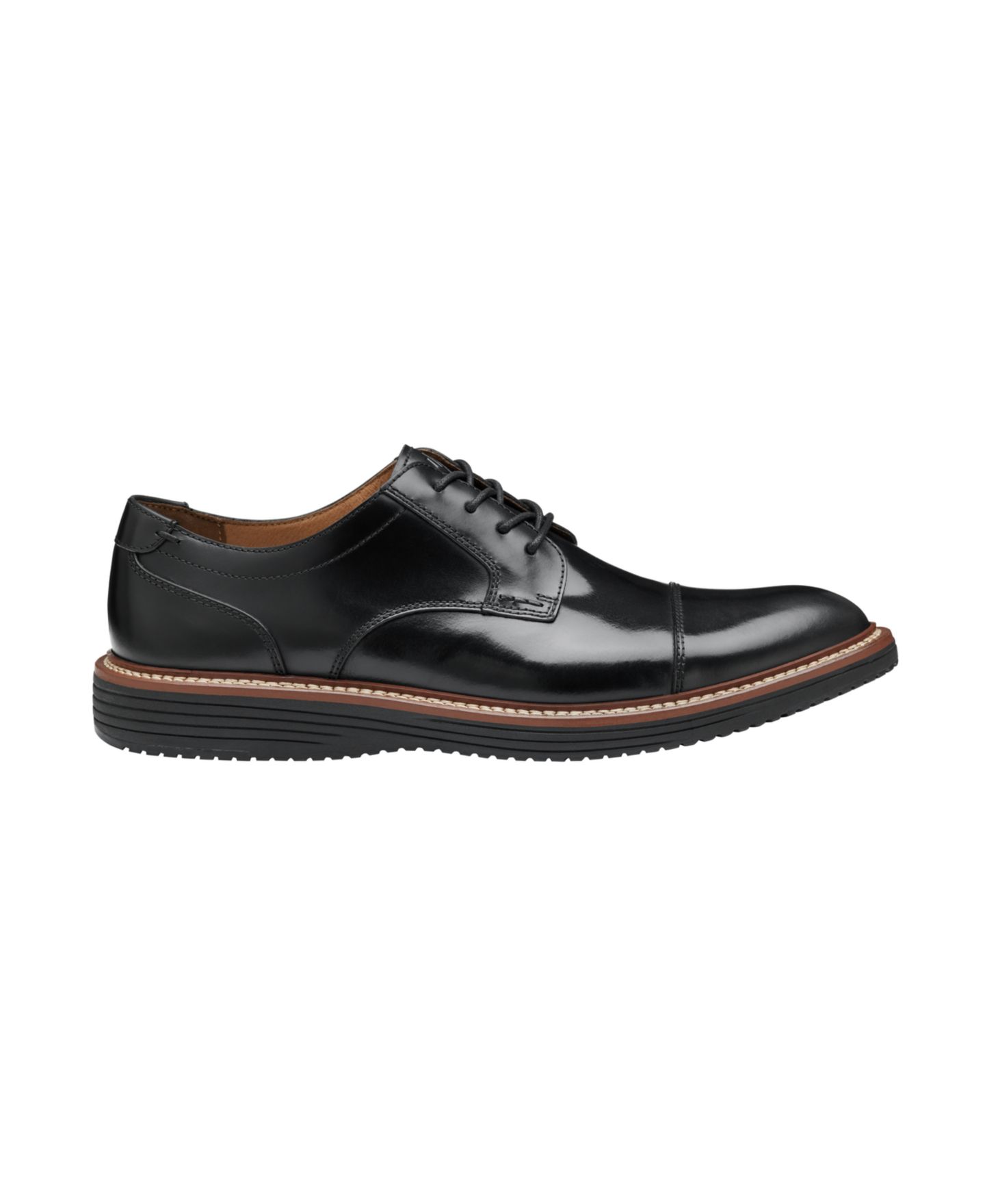 Мужские туфли Johnston & Murphy Hodges Cap Toe Dress Shoe, цвет: Чёрный — фото 2