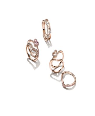 Rose Gold Timeless Wish Sparkling Statement Ring