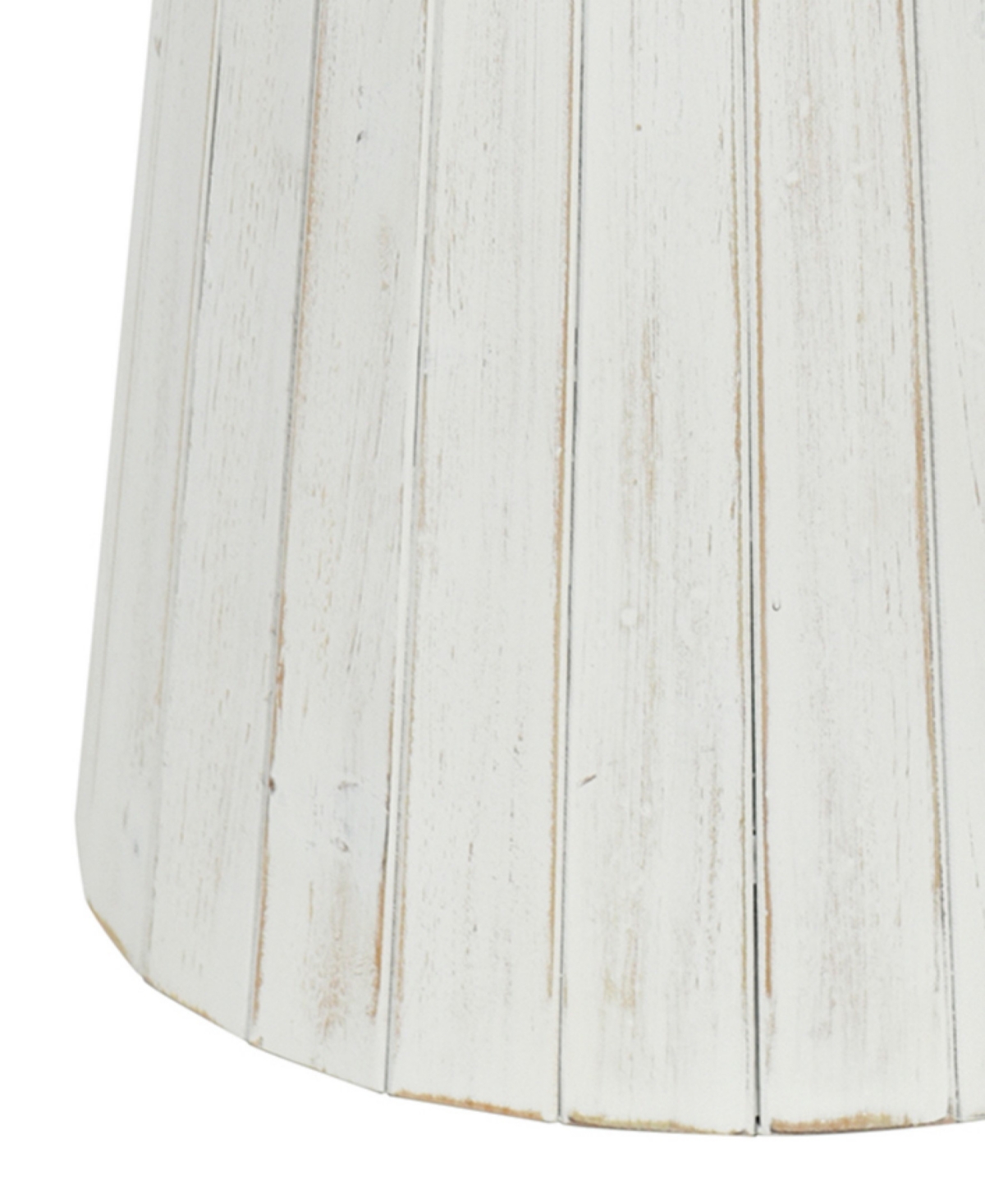 Shop Stylecraft Home Collection 26" Wood Norman Wyatt Home Drift Carved Ridge End Table In White Wash