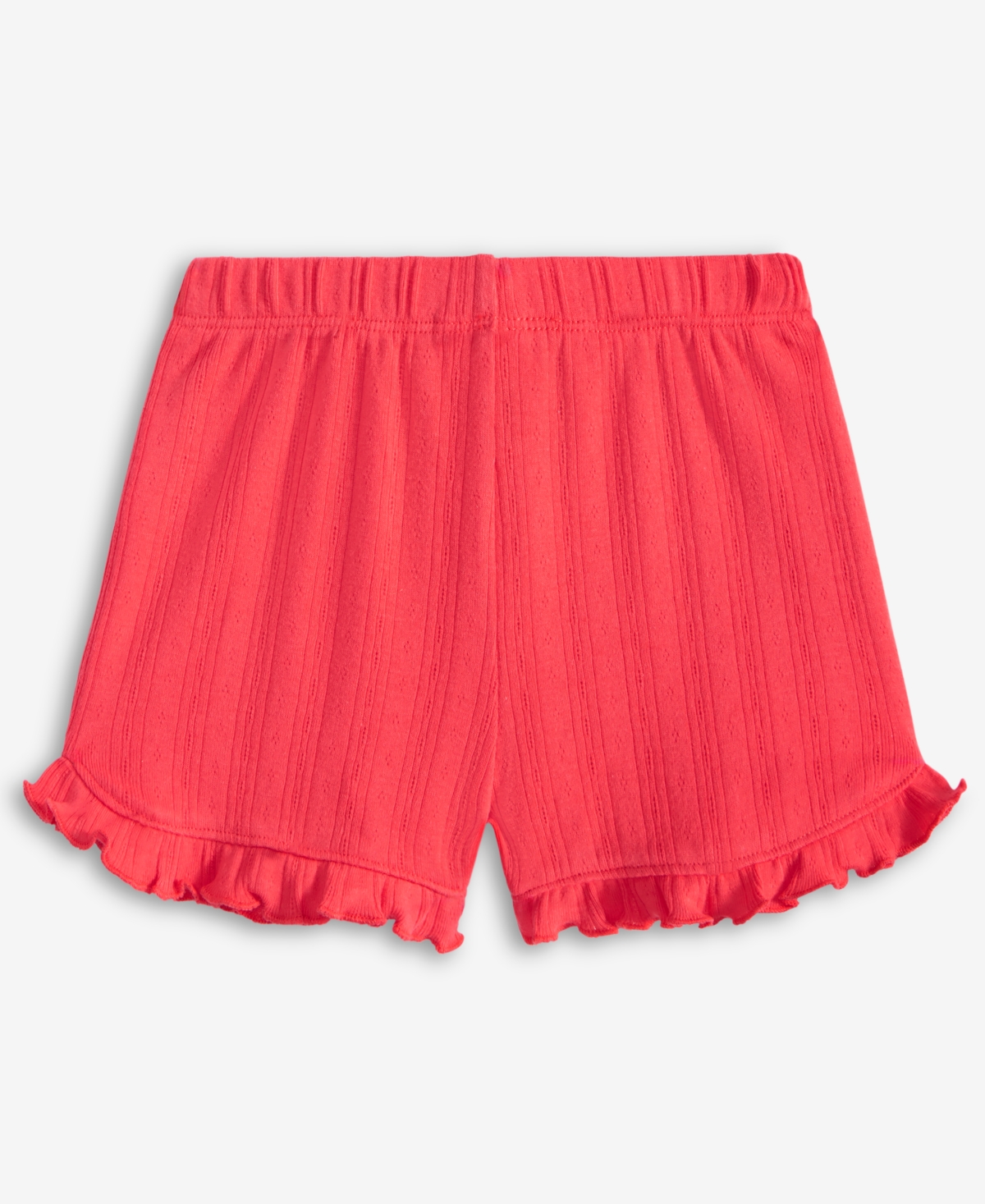First Impressions Baby Girls Pointelle Shorts, Exclusively At Macy's In Dry Cherry