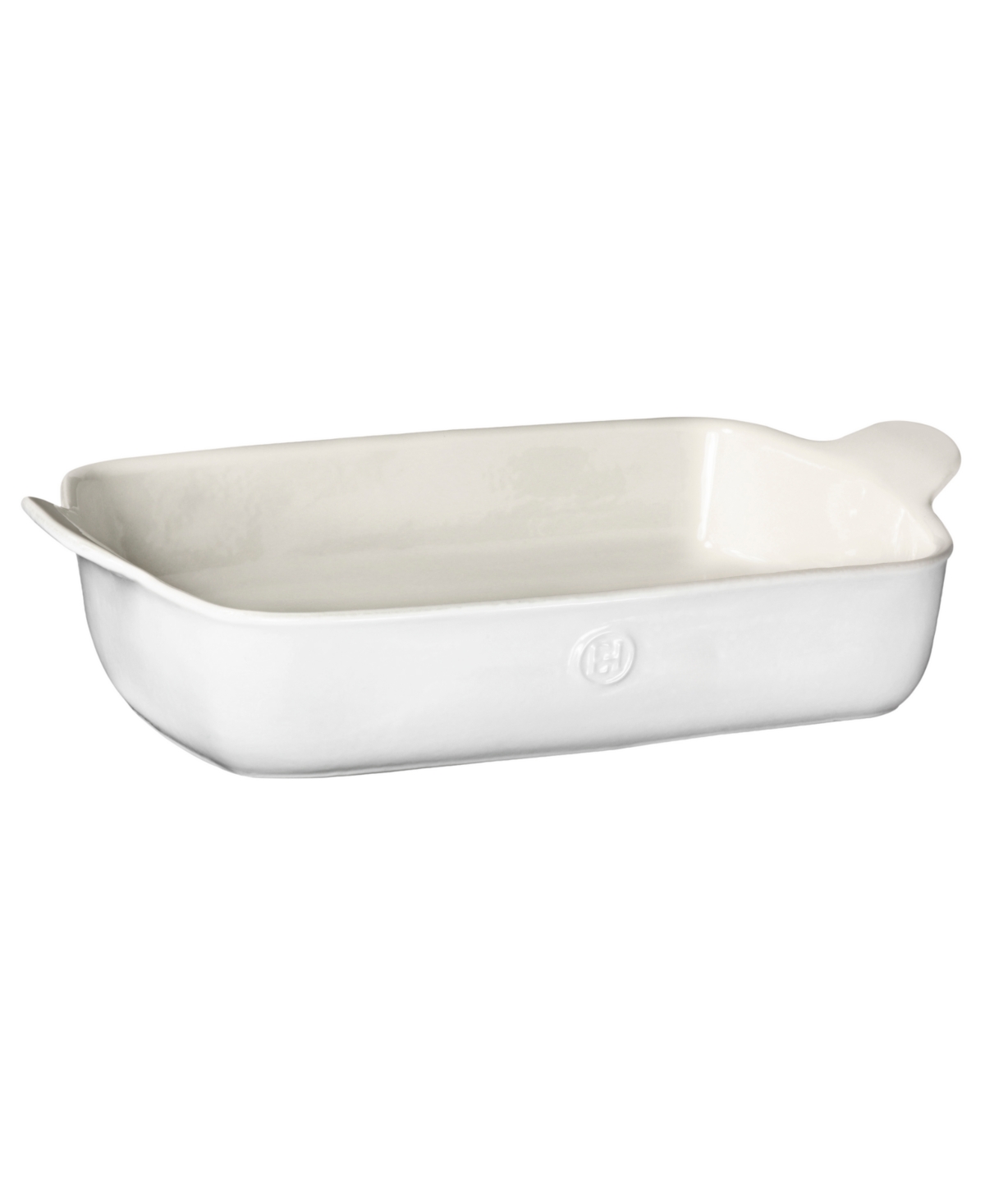 Emile Henry Ceramic Rectangular Baking Dish, 13" X 9" In White
