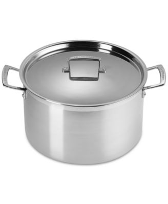 Classic Stainless Steel Deep Round Stockpot, 10 Qt.