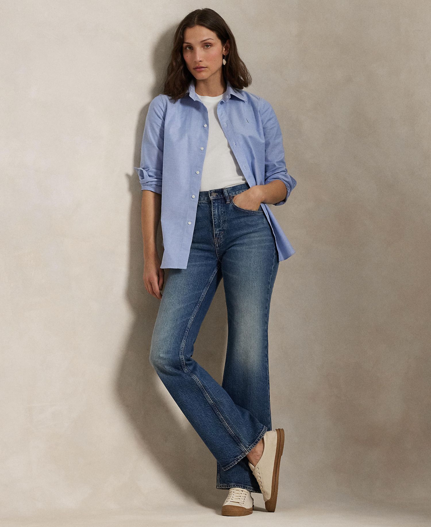Women's Stretch Slim Fit Oxford Shirt