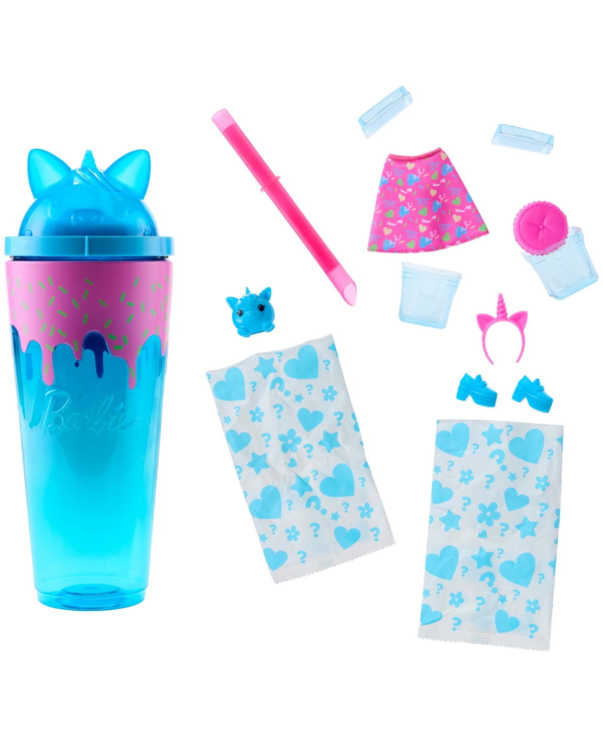 Barbie Pop Reveal Shakes Series Doll & Accessories Set, Scented Sweet Unicorn Fashion Doll In Multi-color