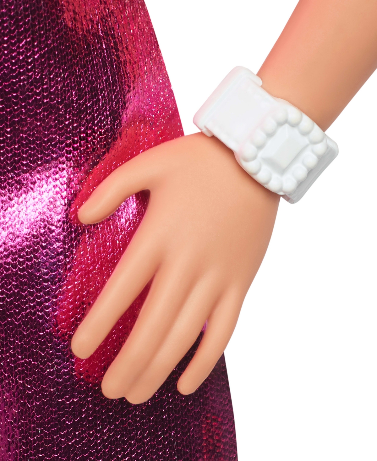 Barbie Fashionistas Doll 230 In Metallic Pink Minidress With Heart Cut-out, Blond Hair In Multi-color