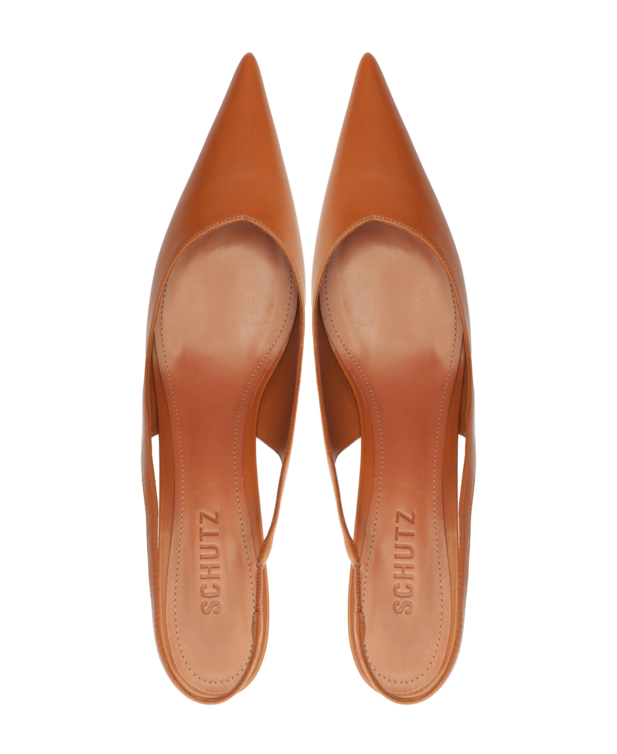 Schutz Women's Lexi Sling Mid Heels Pumps In Brown