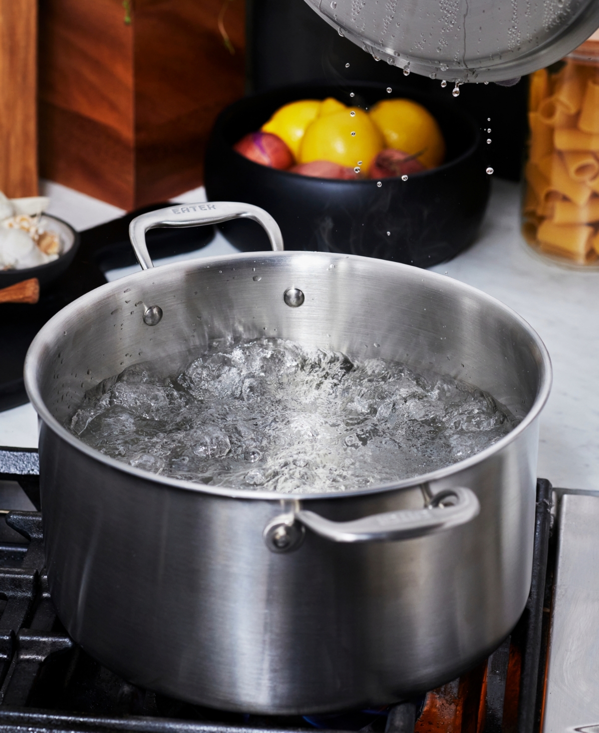 Heritage Steel X Eater 5-ply Stainless Steel 8-qt. Stock Pot With Lid In Silver