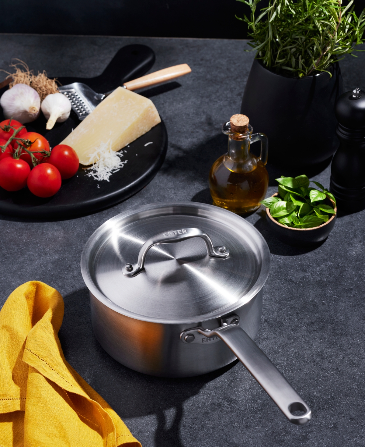 Heritage Steel X Eater 5-ply Stainless Steel 3-qt. Saucepan With Lid In Silver