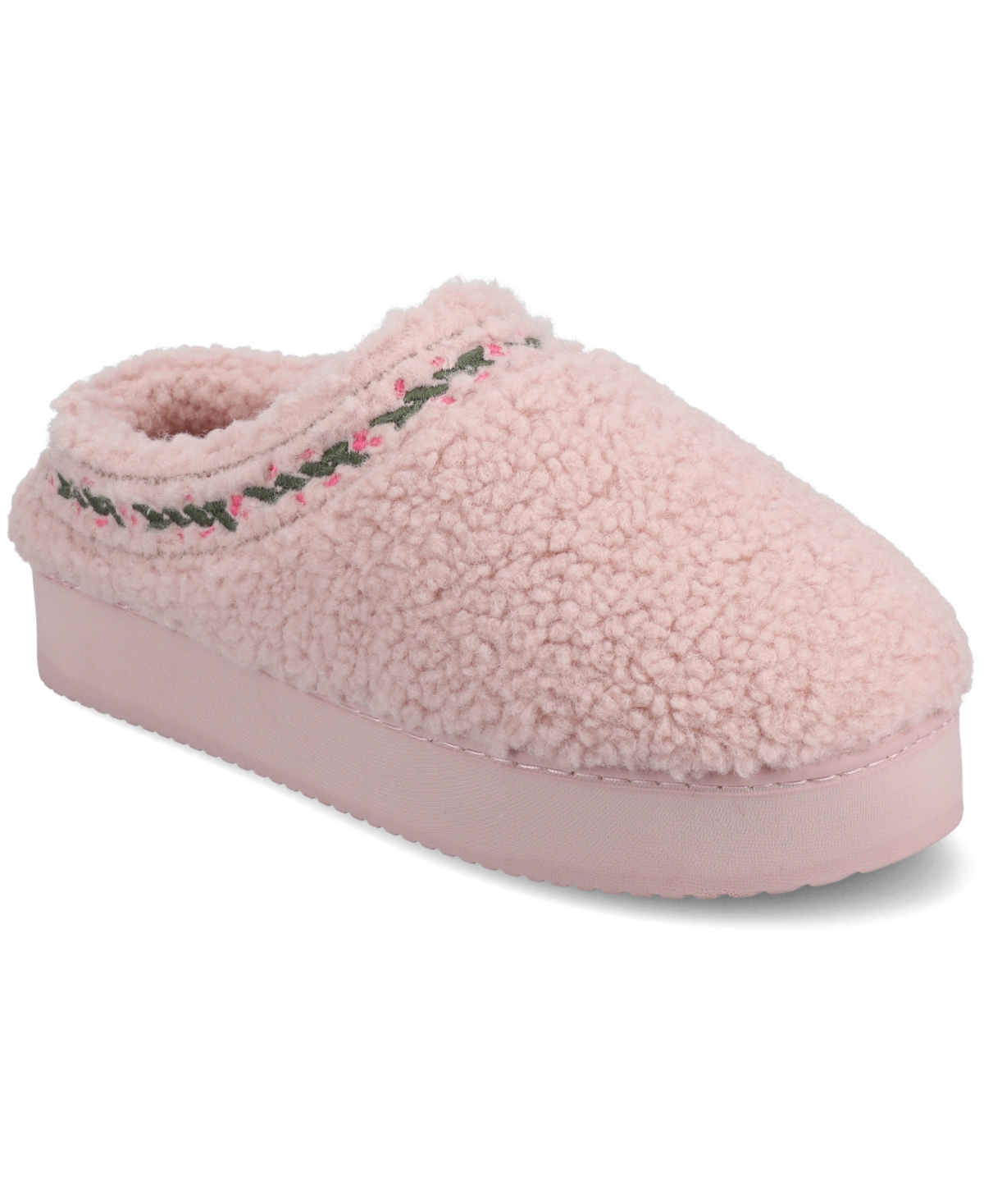 Journee Collection Women's Pallmer Round Toe Sippers In Rose