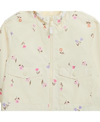 Carter s Girl s Light Weight Floral Printed Windbreaker