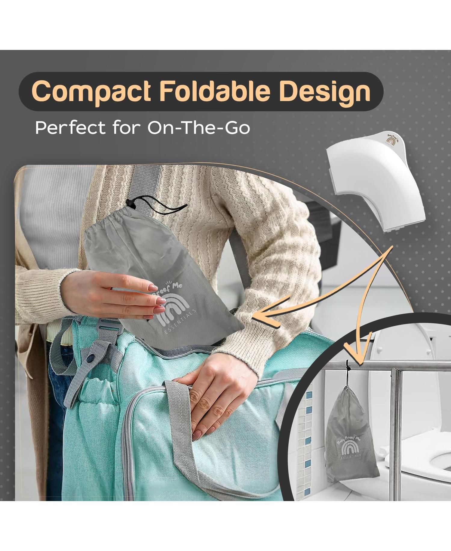 | Folding Travel Toilet Seat Trainer (White)