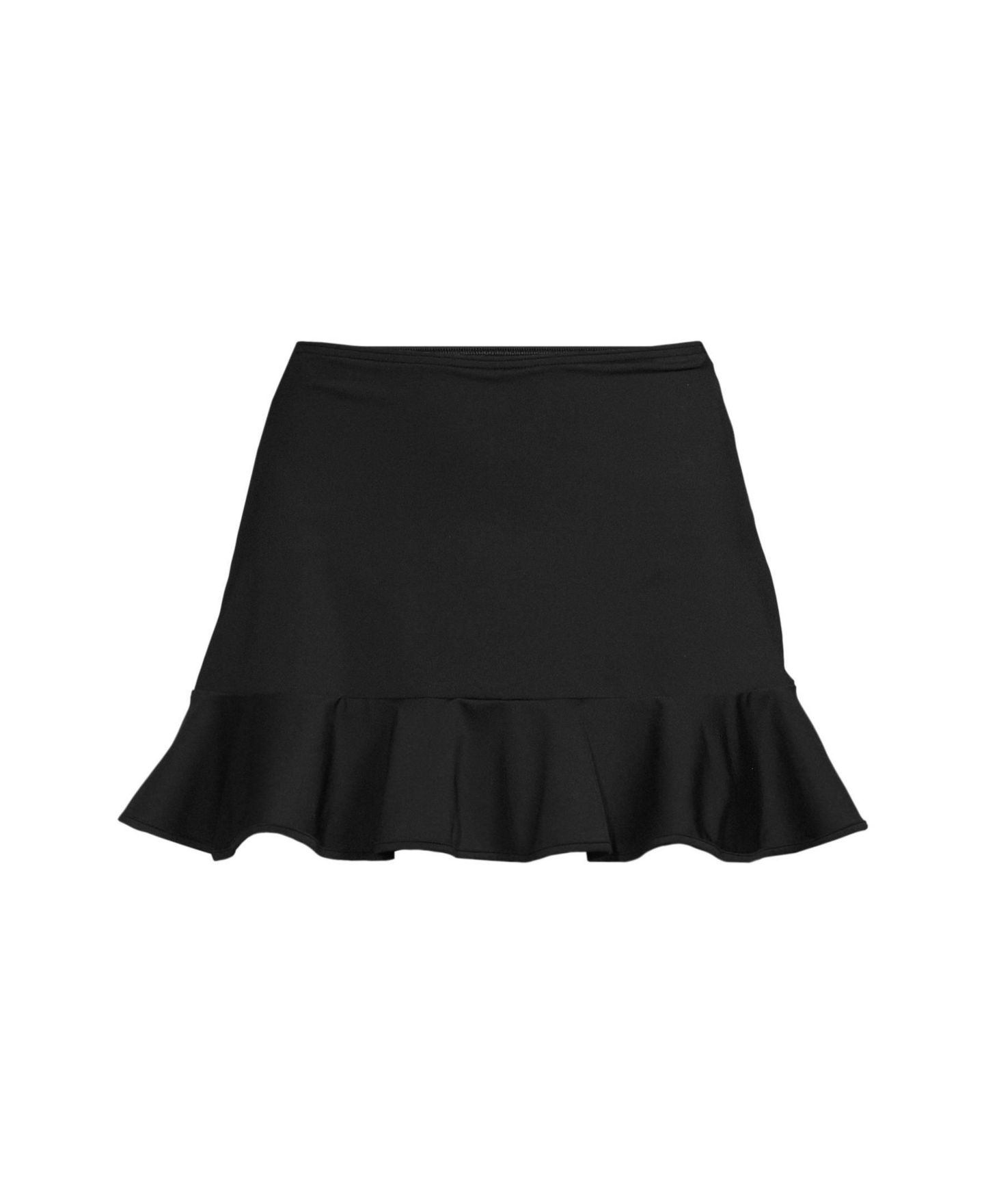 Женская юбка Lands' End Ruffle Hem Mini Swim Skirt, цвет: Чёрный — фото 3